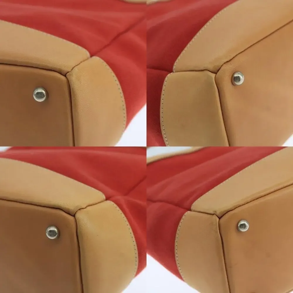 Burberry Blue Label Tote Bag Red